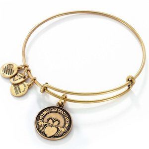 Alex and Ani Gold Claddagh Charm Bracelet